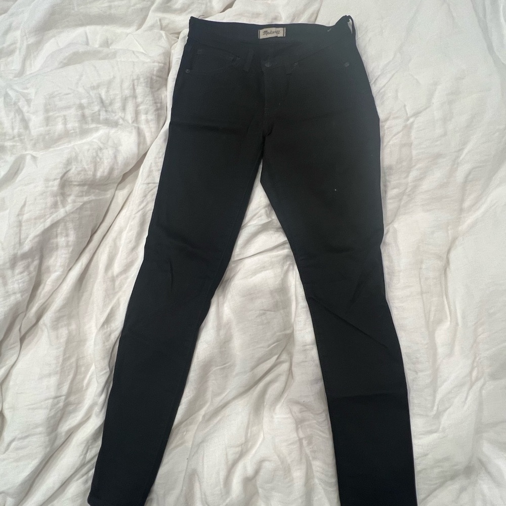 Black madewell high rise skinny jeans